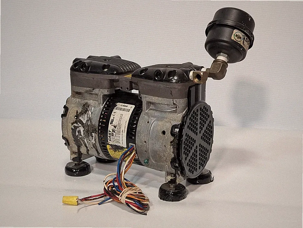 Gast 87R645-101-N470X Rocking Piston Air Compressor, 0.5hp, 30psi Max, 115/230v
