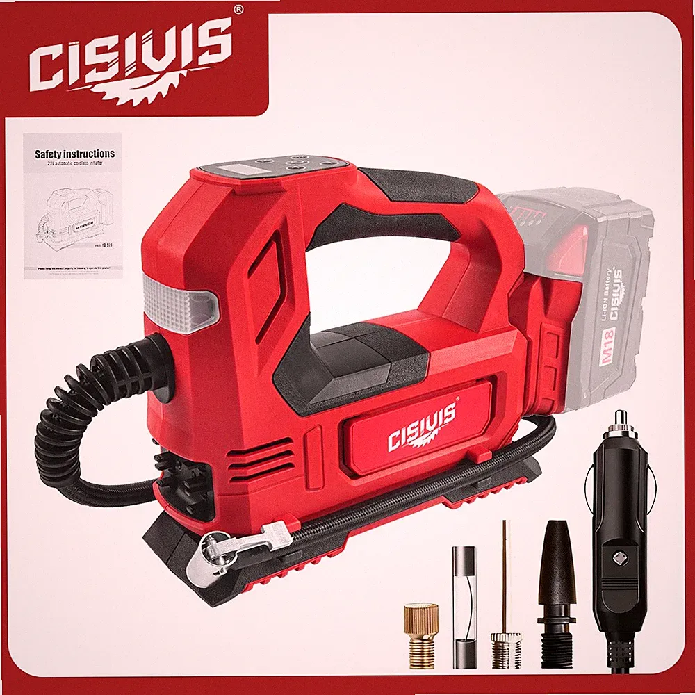 Tire Inflator for Milwaukee M18 Battery Portable Air Compressor for Car, Bicycle