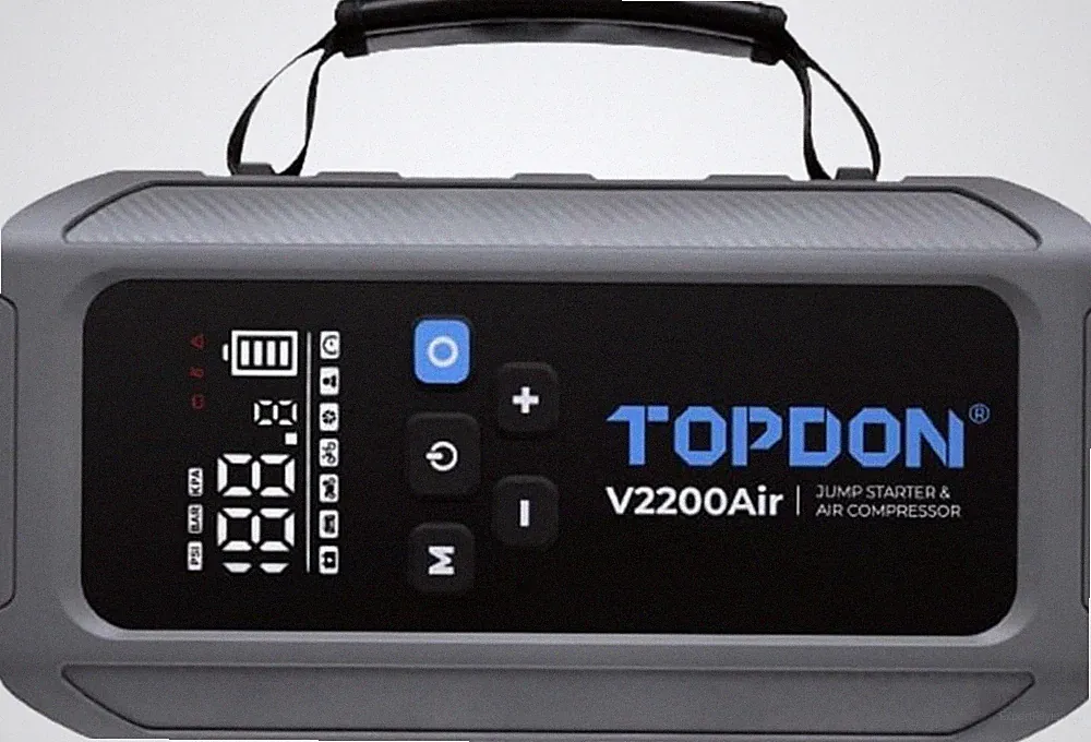 TOPDON V2200AIR 2 in 1 2200A Automotive Car Jump Starter & Air Compressor